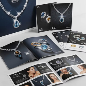 Service <span class=keywords><strong>d</strong></span>'impression numérique XJY pour catalogues de bijoux, <span class=keywords><strong>d</strong></span>épliants, affiches et brochures pliées avec impression offset et UV sélectif - Product Image 2