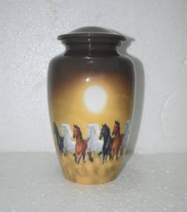 Urne funéraire en aluminium de haute qualité de style américain pour adultes et animaux de compagnie avec gravure, options personnalisables écologiques - Product Image 4