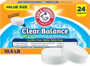 ARM & HAMMER ยาเม็ดปรับสมดุลค่าความเป็นด่างและความเป็นกรด-ด่างในสระว่ายน้ำ สำหรับรักษาค่า pH และค่าความเป็นด่าง บรรจุ 24 เม็ด - Product Image 6