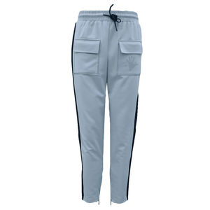 Ensemble de survêtement unisexe personnalisé en polyester pour le printemps, avec logo imprimé réfléchissant et rayures, 2 pièces, fermeture éclair, jogging pour homme, pour les fêtes et les clubs - Product Image 3