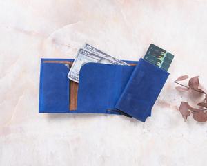 Etui pour cartes de visite Porte-crédit Design cuir fait main LCR-0069B - Product Image 4