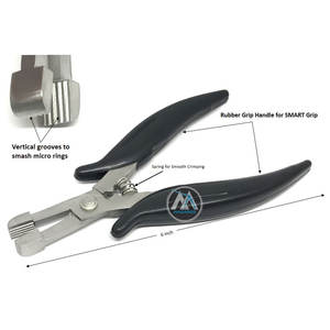 Pince professionnelle pour retirer les liaisons de kératine, outil de retrait des extensions de cheveux à pointe en U et à pointe plate, en acier inoxydable - Product Image 6