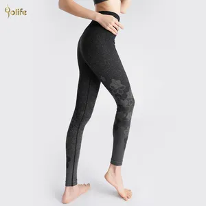 Leggings taille haute pour femmes doux Opaque Slim ventre contrôle imprimé pantalon pour courir cyclisme Yoga leggings
