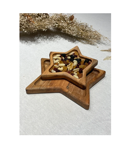 Plateau de service en étoile en bois de conception simple avec plateau de bonbons de qualité exclusive à bon prix - Product Image 1