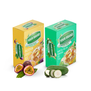 Venta al por Mayor de Polvo para Bebidas de Rápida Disolución, Polvo de Té Verde en Sobres, Caja de Embalaje de Té Personalizada con Logotipo, Sabor Melón - Product Image 6