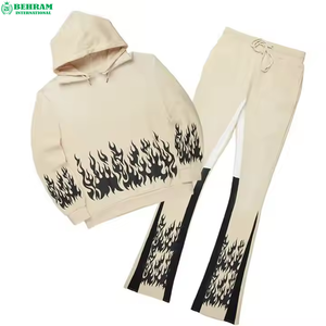 Conjunto Deportivo de Alta Calidad, Ecológico, Estilo Urbano, Pantalones Gruesos y Sudadera Holgada de Felpa Francesa de Algodón Cálido - Product Image 4