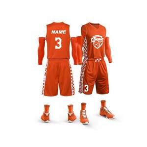 N ° 1 Ensemble de maillots de basket-ball de club imprimés sur mesure Nouveau design Uniforme de vêtements de sport Vêtements d'équipe respirants - Product Image 3