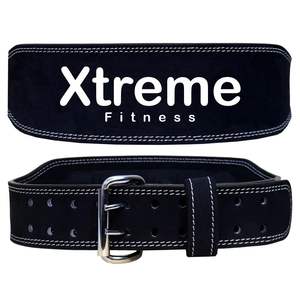 Ceinture de musculation de haute qualité pour le soutien du dos, en cuir de vachette véritable, idéale pour la musculation et le fitness. - Product Image 1