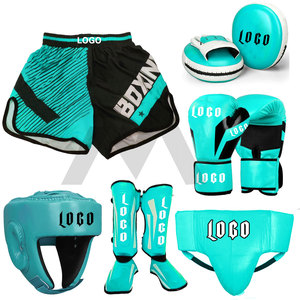 Ensemble d'équipement de boxe en PVC imperméable de couleur personnalisée de qualité supérieure Gants de poinçonnage professionnels Protège-tête Protection de l'aine - Product Image 1