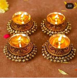 Plato Roli Chawal decorado hecho a mano con Tilak Stick hermoso para Diwali y decoración de boda Pooja diaria - Product Image 4