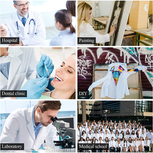 Uniformes d'hôpital personnalisés gommage infirmière manteau de médecin blouse médicale à manches longues uniformes de médecin blouse de laboratoire hydrofuge blanc pour hommes - Product Image 6