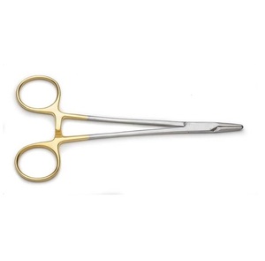 Crile Manual mordazas de soporte de aguja de madera de acero inoxidable hechas de carburo de tungsteno - Product Image 4