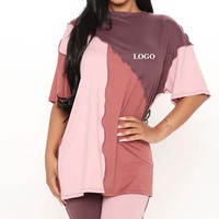 Ensemble 2 pièces de haute qualité pour hommes, nouveau modèle d'été respirant, color block, coton/polyester, service OEM