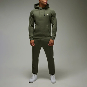 Conjunto Deportivo Casual Ecológico para Hombre con Capucha y Pantalones Jogger, Logotipo/Diseño Personalizado, 100% Algodón, Diseño Liso - Product Image 1