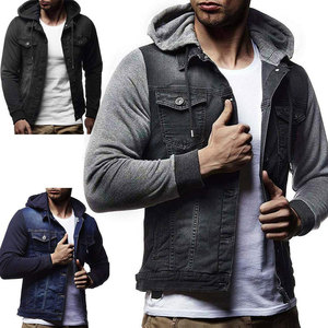 Chaquetas vaqueras de algodón 100% para hombre, chaqueta fina informal con bolsillo de Color sólido para hombre, estilo de alta calidad, ropa para hombre, chaqueta vaquera - Product Image 5