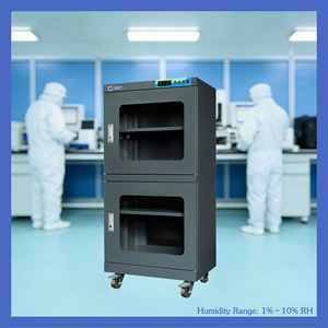 Armoire de séchage <span class=keywords><strong>d</strong></span>éshumidifiante à haute efficacité pour les semi-conducteurs, 240L, 1%-10% HR, adaptée aux domaines électronique/médical/énergies renouvelables - Product Image 1