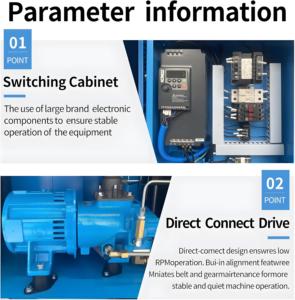 Compresor <span class=keywords><strong>de</strong></span> Aire VEXOR <span class=keywords><strong>de</strong></span> 15 kW, Compresor <span class=keywords><strong>de</strong></span> Aire <span class=keywords><strong>de</strong></span> Tornillo <span class=keywords><strong>de</strong></span> 20 HP, 6-14 bar, Compresor <span class=keywords><strong>de</strong></span> Aire Rotatorio Industrial <span class=keywords><strong>de</strong></span> Bajo Ruido para Limpieza con Vapor - Product Image 3