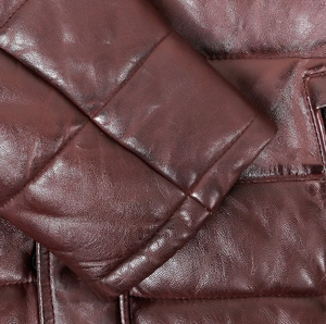 <b>Women's</b> Custom <b>Lightweight</b> Long-Sleeve <b>Puffer</b> <b>Jacket</b> Winter Essentials Hood Button Decoration Leather <b>Jacket</b> - Product Image 3