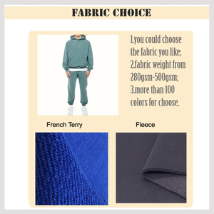 Streetwear de haute qualité avec logo personnalisé Ensemble deux pièces sweats à capuche zippés en coton pour hommes Survêtement vintage sérigraphié - Product Image 6