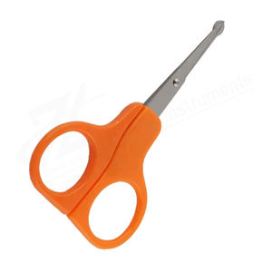 Ciseaux à ongles portables pour bébés et enfants, en acier inoxydable, lame droite, manche en plastique, plusieurs couleurs, conception pour droitiers, beauté - Product Image 3