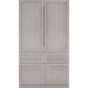 Congelador inferior eléctrico Freedom con puerta francesa, panel de acero inoxidable, listo para uso doméstico y hotelero, compresor portátil - Product Image 1
