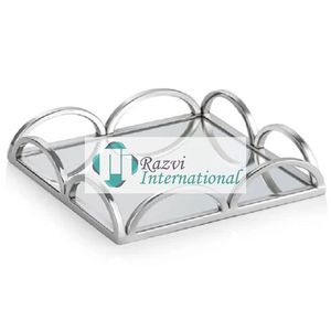 Mirror Finished <b>Napkin</b> <b>Holder</b> With Silver Rails Stainless Steel Tissue <b>Holder</b> With Superior Quality Fancy Decor <b>Napkin</b> <b>Holder</b> - Product Image 5