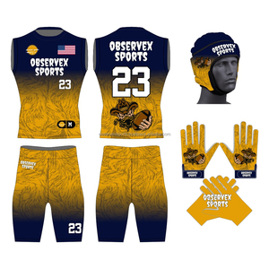 Uniformes de Fútbol Americano 7v7 Personalizados, Camisetas Sublimadas Transpirables de Alta Calidad para Hombre - Product Image 3