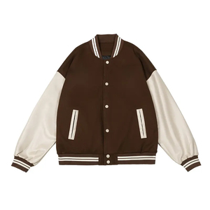 High Quality Varsity <b>Jacket</b> <b>Men</b> Chenille Embroidery Leather Sleeves Custom <b>Baseball</b> Letterman Varsity <b>Jacket</b> - Product Image 1