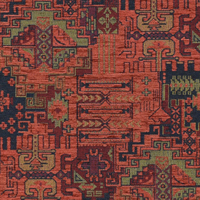 Tissu d'ameublement tissé Kilim Bohème Tapisserie Ethnique Tribal Sud-ouest Turc Navajo Marocain au mètre pour Chaise Canapé