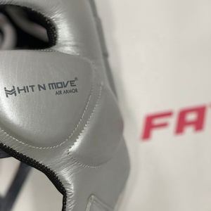 หมวกป้องกันศีรษะสำหรับชกมวยแบบเปิดหน้า รุ่นใหม่ล่าสุด ปรับแต่งได้ตามต้องการ ยี่ห้อ Hit N Move แบบผูกเชือก ปรับขนาดได้ รับผลิตแบบ OEM ODM สำหรับคิกบ็อกซิ่ง - Product Image 5