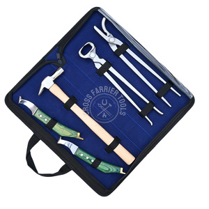 Kit Esencial de Herrador Pequeño de 12 Pulgadas, Cortaúñas para Cascos, Martillo, Cuchillo para Cascos con Hoja Afilada y Mango de Latón Verde - Product Image 6
