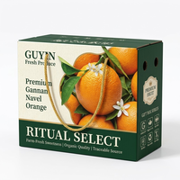 Coffret Cadeau de Fruits Orange Gannan, Pomme et Pamplemousse Personnalisé, Amélioré par la Technologie UV