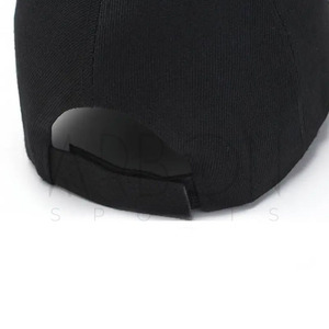 Gorra de béisbol negra ajustable con diseño bordado de poliéster ligero, gorras deportivas de camionero de talla única de 56-58cm - Product Image 5