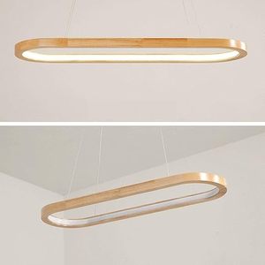 Lámpara de Techo LED Moderna, de Madera y Resina, Regulable, Impermeable IP54, Ecológica, Duradera, con Control de Botones, Altura Ajustable, CA - Product Image 5
