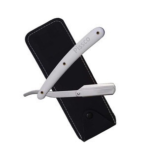 Navaja de Afeitar Plegable de Acero Inoxidable para Barbería, con Cuchilla Intercambiable, Personalizable - Product Image 4