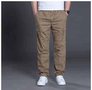 Pantalones Cargo para Hombre, Verano, Nuevo, Ligero, Transpirable, Multibolsillos, Casual, Material de Algodón, Pantalones Largos para Hombre - Product Image 6