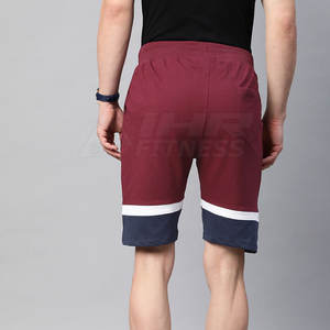 Shorts décontractés unisexes fabriqués en usine, confortables, en toile de coton premium, style urbain, taille mi-haute élastique, motif uni - Product Image 3