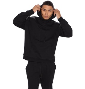 Ensemble de costume de jogging d'hiver pour hommes 100% coton avec logo personnalisé XXL jogging à capuche de haute qualité respirant strass pour salle de sport grande taille - Product Image 4
