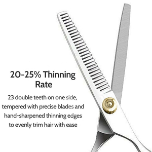 กรรไกรตัดผมสแตนเลสแบบตรงขนาด6นิ้วผลิตภัณฑ์เสริมความงามคมออกแบบโลโก้ได้ตามต้องการ - Product Image 4