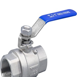 Válvula de bola operada por palanca manual de acero inoxidable de 1/2 "para medios de agua de alta temperatura RB NPTF ASTM GALV Citing 800 Class - Product Image 3