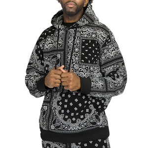 High Street Style Casual con capucha Heavy Weight Sublimación Impreso Transpirable 100% Algodón Chándal para hombre Nueva llegada - Product Image 3