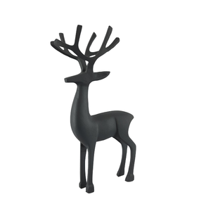 Reno de aluminio de último diseño para Navidad Reno decorativo Decoración de mesa gris oscuro personalizada - Product Image 1