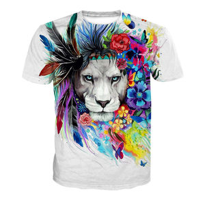 Camiseta de Manga Corta para Mujer, 100% Algodón, Ecológica, Transpirable, con Estampado Digital Personalizado, Estilo Urbano Clásico, Venta al Por Mayor - Product Image 1