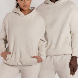 Ensemble sweat en coton pour homme Vêtements de détente en polaire Survêtement d'hiver Ensemble athlétique décontracté Ensemble assorti Survêtement surdimensionné - Product Image 1