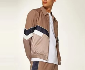 ชุดสูทกันลมสำหรับผู้ชายชุดเสื้อแจ็คเก็ตและกางเกงมีฮู้ดกันน้ำเหมาะสำหรับใส่วิ่งฝึกซ้อม - Product Image 6