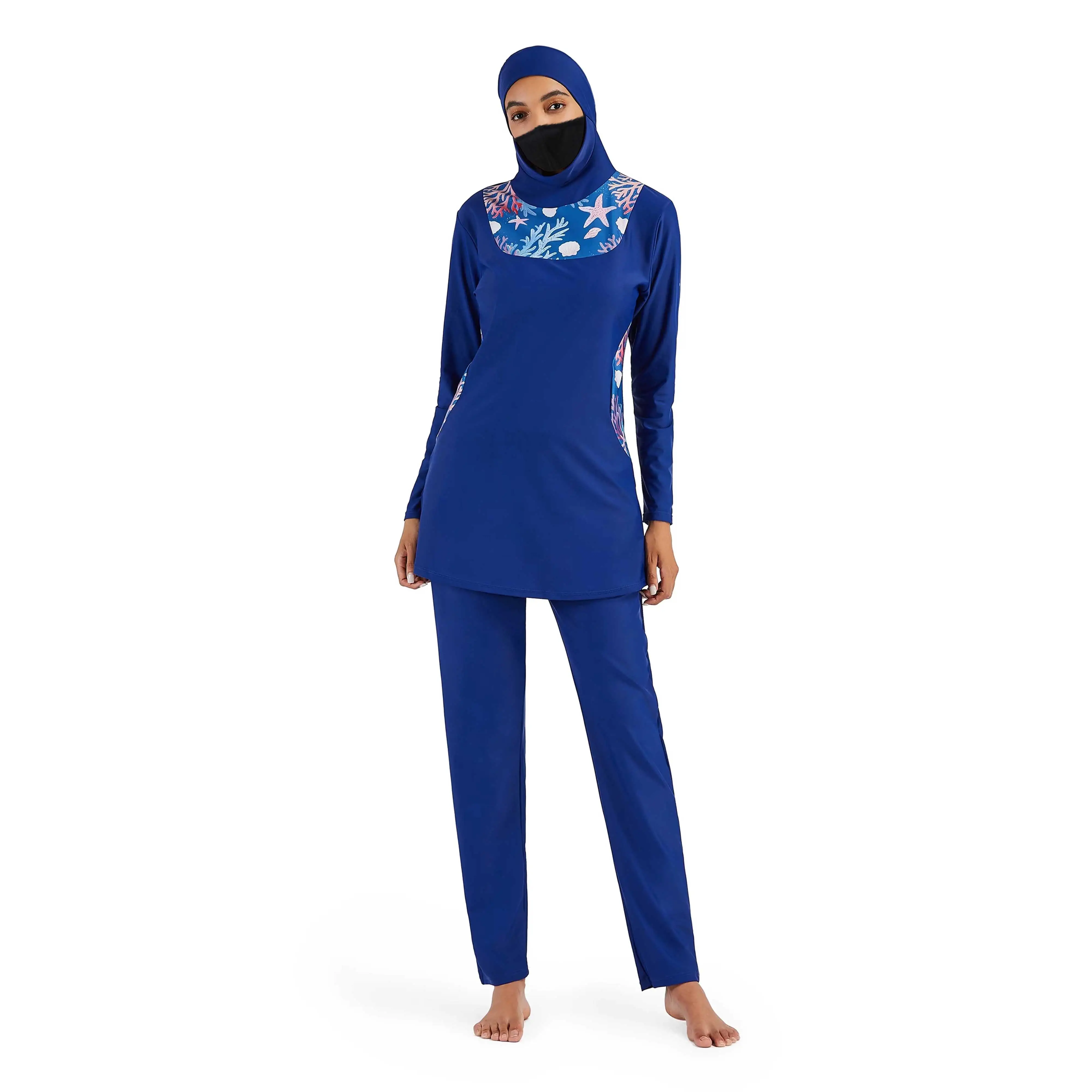 Premium Wholesale Muslim modest long sleeve swimwear Islamic women hijab swimming bathing suit For Muslim Girls
