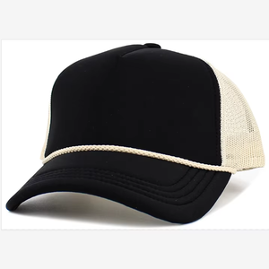 Chapeau de camion écologique personnalisé de qualité supérieure en toile respirante maille avant Snapback en détresse style vintage pour une utilisation en extérieur - Product Image 1