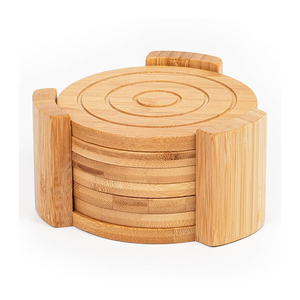 Classic Round Shape Blank <b>Wooden</b> <b>Coaster</b> Drink <b>Coasters</b> for Coffee Table & Tabletop - Product Image 1