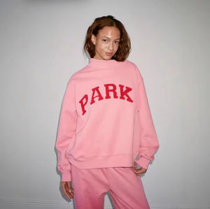 Custom <b>Women</b> & Men Winter <b>Long</b> Mock Neck <b>Sweatshirt</b> with Front Logo Printed Embroidery 100% Cotton Oversized Eco-Friendly - Product Image 4