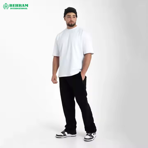 Heavyweight 100% Cotton <b>Plain</b> Custom Printed Blank <b>White</b> Eco-Friendly Anti-Wrinkle Plus Size Men's Oversized T-Shirts - Product Image 6